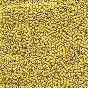 11/0 – Miyuki Delica - 5g Bag – Matte Opaque Canary – DB1582
