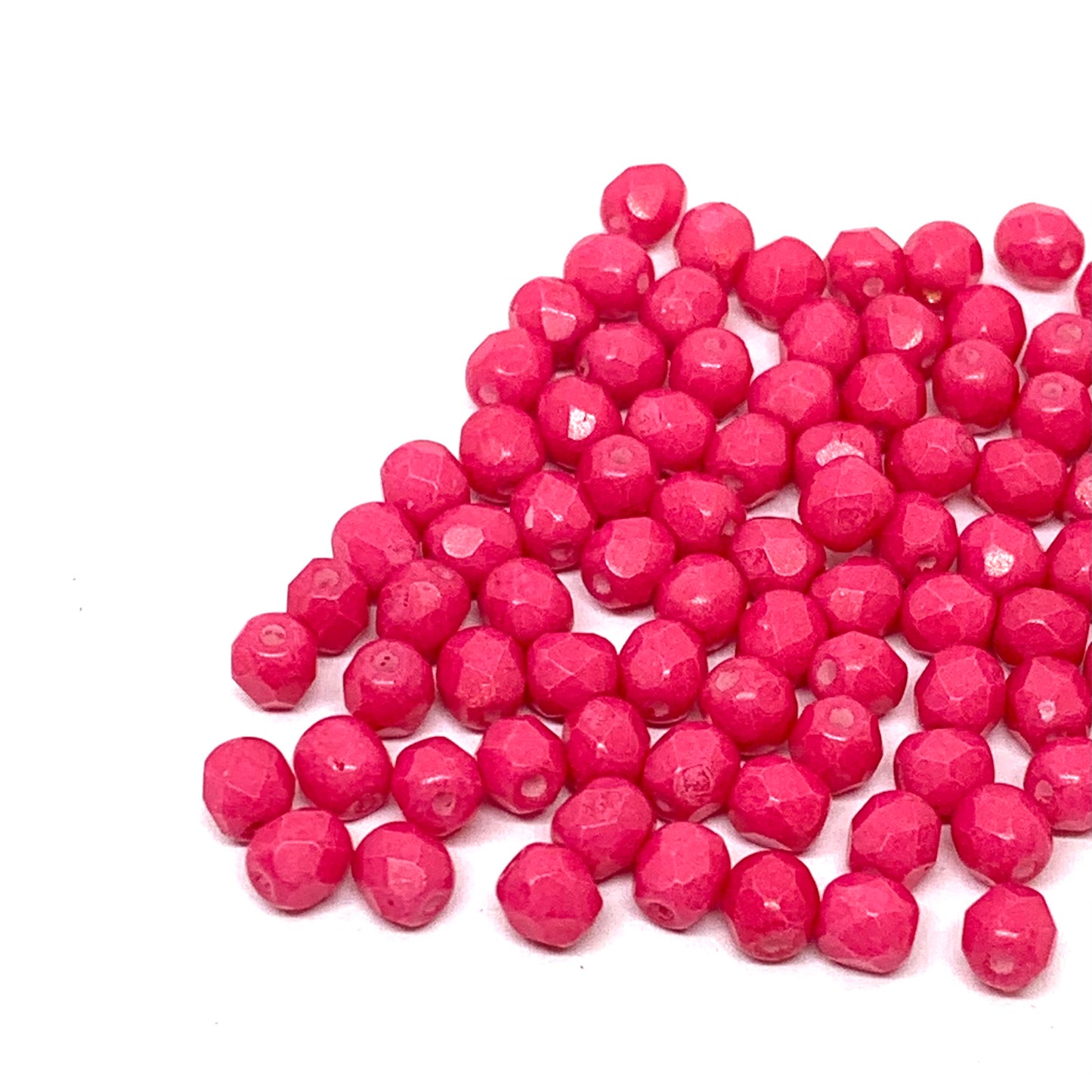 4mm Czech Fire-Polish – 02010-33274 Intensive Strawberry x 100