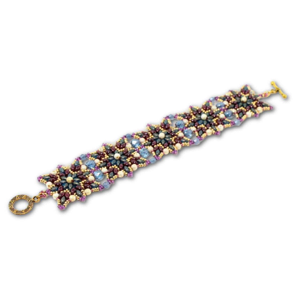 Arcosanti Bracelet Pattern by Debora Hodoyer - Instant Download or Printed Copy image 0