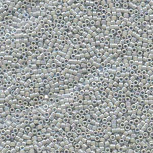 11/0 – Miyuki Delica - 5g Bag – Opaque Ghost Grey AB – DB1579