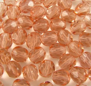 6mm Czech Fire Polish – 70110 – Light Rosaline x 100