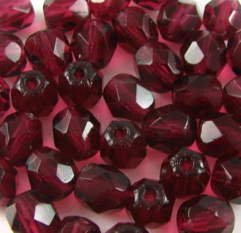 4mm Czech Fire Polish - 70350 - Fuchsia x 100