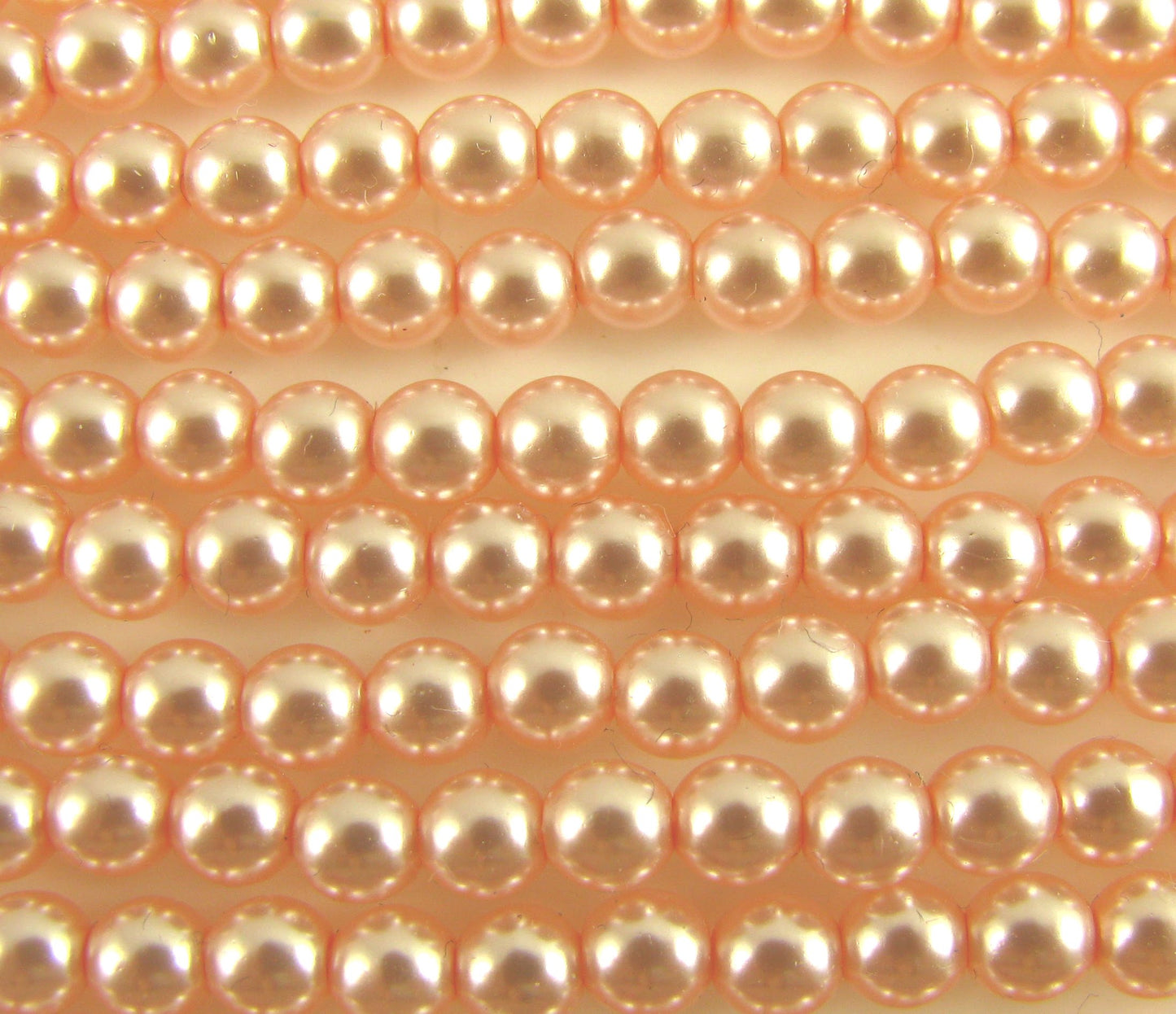 6mm Czech Round Glass Pearl -  Bag of 50 – 70474 – Rosaline