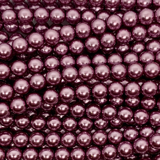 4mm Czech round Glass Pearl - Pack of 100 – 72396 – Dusty Rose