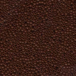 11/0 Miyuki Seed Beads - 25g Bag – Opaque Chocolate Brown - Colour 419