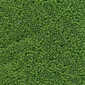 11/0 – Miyuki Delica - 5g Bag – Matte Opaque Pea Green – DB754