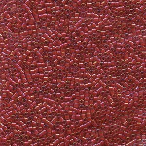 11/0 – Miyuki Delica - 5g Bag  – Cinnamon Red/Red AB – DB295