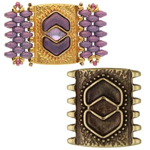 Pitrofos - Superduo Connector - Antique Brass - Pack of 1