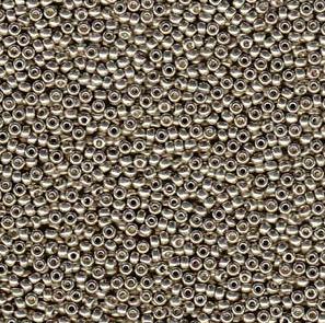 8/0 Miyuki Seed Beads - 25g Bag - Duracoat Galvanised Light Smoky Pewter - Colour 4221