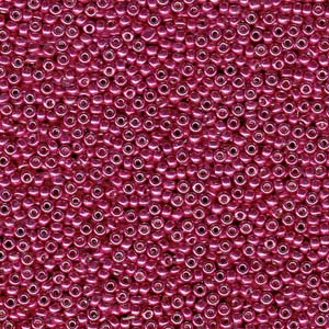 8/0 Miyuki Seed Beads - 25g Bag – Duracoat Galvanised Lt Cranberry - Colour 4211