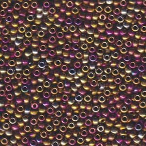 8/0 Miyuki Seed Beads - 25g Bag – Metallic Purple Gold Iris - Colour 188