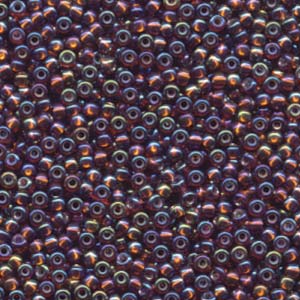 8/0 Miyuki Seed Beads 22 gram tube – Silver Lined Dark Topaz AB - Colour 1005