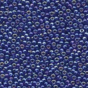 8/0 Miyuki Seed Beads - 25g Bag – Silver Lined Cobalt AB - Colour 1020