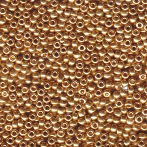 15/0 Miyuki Seed Beads - 5g Bag – Galvanized Gold - Colour 1052