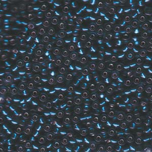 8/0 Miyuki Seed Beads - 25g Bag – Silver Lined Blue Zircon - Colour 1425