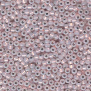 8/0 Miyuki Seed Beads - 25g Bag - Copper Lined White Opal - Colour 198