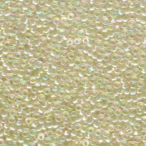 8/0 Miyuki Seed Beads - 25g Bag - Crystal Ivory Gold - Colour 2442