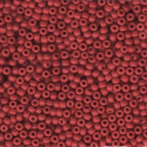 8/0 Miyuki Seed Beads - 25g Bag – Opaque Red - Colour 408