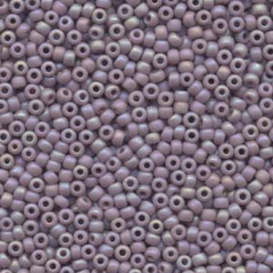 8/0 Miyuki Seed Beads - 25g Bag – Matte Opaque Mauve AB - Colour 410FR