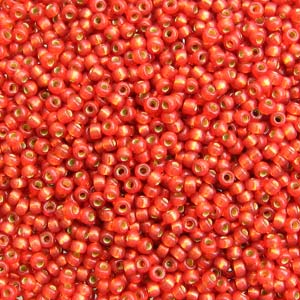 8/0 Miyuki Seed Beads - 25g Bag - Duracoat S/L Watermelon - Colour 4234