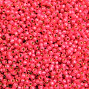 8/0 Miyuki Seed Beads - 25g Bag – Duracoat S/L Hot Pink - Colour 4239