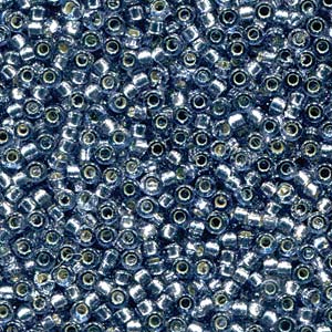 8/0 Miyuki Seed Beads - 25g Bag - Duracoat Silver Lined Purple - Colour 4276