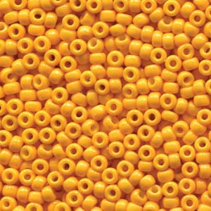 8/0 Miyuki Seed Beads - 25g Bag – Duracoat Opaque Dyed Yellow - Colour 4453