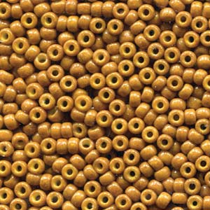 8/0 Miyuki Seed Beads - 25g Bag - Duracoat Opaque Dyed Yellow Olive - Colour 4460
