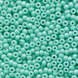 8/0 Miyuki Seed Beads - 25g Bag – Duracoat Opaque Dyed Seafoam - Colour 4472