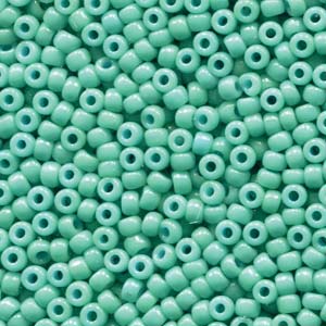 8/0 Miyuki Seed Beads - 25g Bag - Duracoat Opaque Dyed Turquoise - Colour 4475