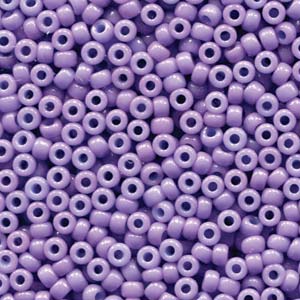 8/0 Miyuki Seed Beads - 25g Bag - Duracoat Opaque Dyed Lilac - Colour 4486