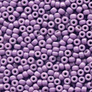 8/0 Miyuki Seed Beads - 25g Bag - Duracoat Opaque Dyed Purple - Colour 4489