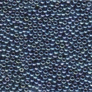 8/0 Miyuki Seed Beads - 25g Bag – Gunmetal Iris - Colour 456
