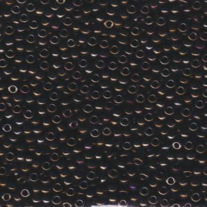 11/0 Miyuki Seed Beads - 25g Bag – Metallic Brown Iris - Colour 458