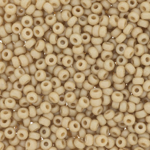 15/0 Miyuki Seed Beads - 5g Bag – Frosted Opaque Glaze Rainbow Ivory - Colour 4691