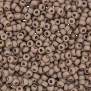 15/0 Miyuki Seed Beads - 5g Bag – Frosted Opaque Glaze Rainbow Lavender - Colour 4694