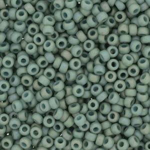 15/0 Miyuki Seed Beads - 5g Bag – Frosted Opaque Glaze Rainbow Celadon – Colour 4701