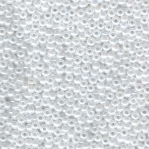 8/0 Miyuki Seed Beads - 25g Bag – White  Ceylon – Colour 528