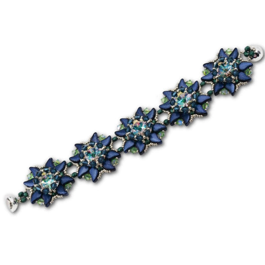 Evening Star Bracelet Pattern by Rangashrii Santhanam - Instant Download or Printed Copy image 0