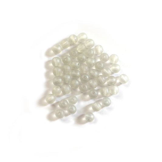 Jablonex Recycled - 3mm Tiny Bubbles - Oyster Luster - Pack of 50