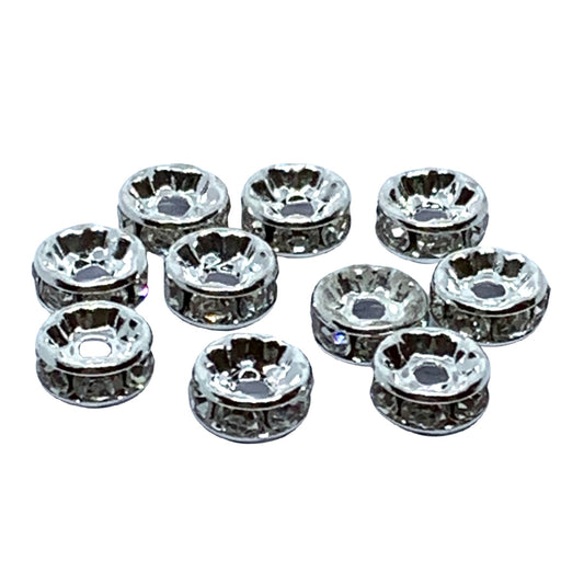 Crystal Rondelle 8mm – Pack of 10