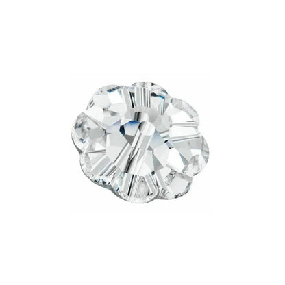 8mm Preciosa Flower Spacer – Crystal AB (Foiled)