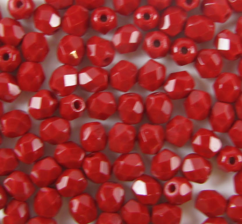 4mm Czech Fire-Polish – 93210 – Deepest Red x 100