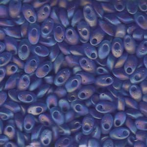 Miyuki Long Magatama 4x7mm 8.5g – Matte Transparent Sapphire AB