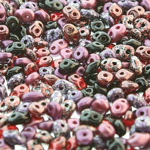SuperDuo 2.5x5mm 24g Tube – Pinot Noir Mix