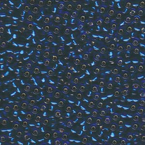 15/0 Miyuki Seed Beads - 5g Bag – Silver Lined Capri Blue - Colour 25