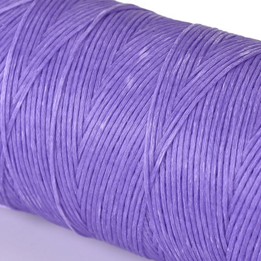 0.8mm Waxed Flat Polyester Cord - Spool of 20 Meters - Mauve