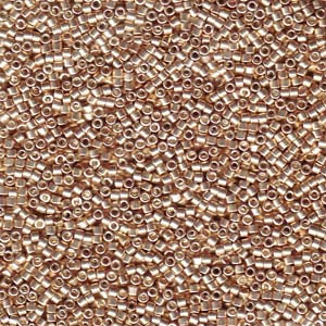 11/0 – Miyuki Delica - Galvanized Champagne – DB433 - 50g Wholesale Bag