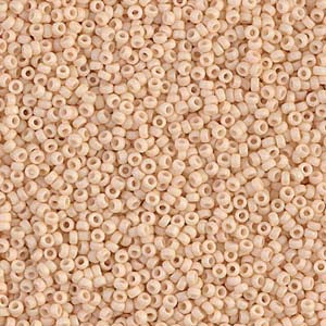 15/0 Miyuki Seed Beads - 5g Bag – Matte Dark Cream - Colour 92022