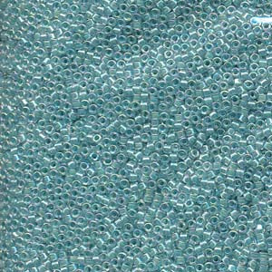 11/0 – Miyuki Delica - 5g Bag –  Lined Aqua Blue AB – DB079